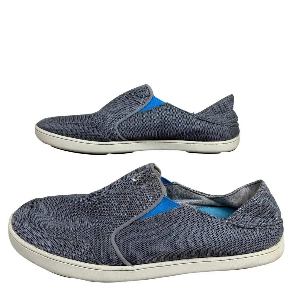 OluKai Nohea Mesh Slip-On Shoes Moisture Wicking Non-Slip Boat Beach Men’s Sz 11